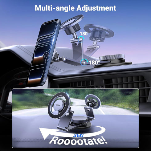 UGREEN 360 17 16 15 14 13 12 for Magsafe Car Mount Rotation Magnetic Phone Holder Dashboard Car Cellphone Holder