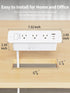 HOPOW 5 6 5 (3 900J Recessed Power Strip FT Recessed Outlet, Flush Mount Furniture Outlet with Outlets USB Ports USB