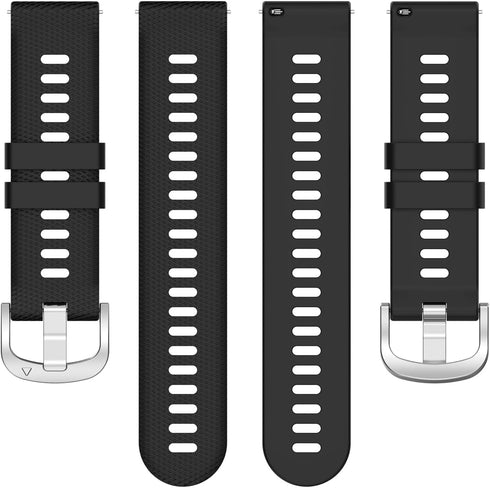E ECSEM Bands Compatible for AviiHoug H23, Soft Silicone Waterproof Adjustable Sport Watch Strap Replacement for Men &
