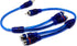 iexcell 2 Pcs RCA Speaker Splitter Shielding Cable Adapter, 1 Male to 2 Female, Blue
