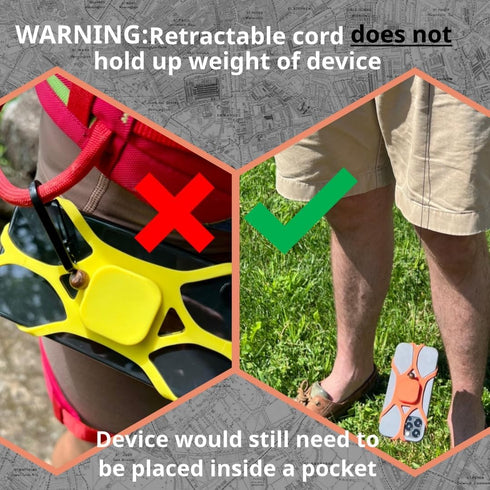 Pulpo Safety Phone Leash, Anti-Drop Smartphone Harness, Anti-Theft Cell Phone Tether with Retractable Cord Clip
