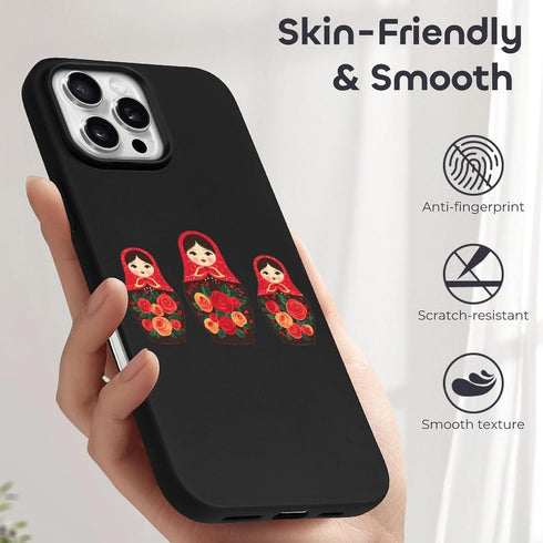 Generic 16 16 16 16 16 Russian Nesting Dolls Funny Case Compatible with iPhone Plus Pro Pro Max E Slim Phone Cover