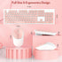 Trueque Wireless Keyboard and Mouse, Silent 2.4GHz Cordless Full Size USB Mouse Combo, Long Battery Life for Computer,