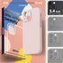 SURPHY Compatible with iPhone 13 Mini Case with Screen Protector, Liquid Silicone Phone Case 5.4 inch, Chalk Pink