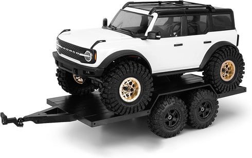 1/18 TRX4M INJORA Utility Trailer with Hitch for RC Crawler Car Upgrade