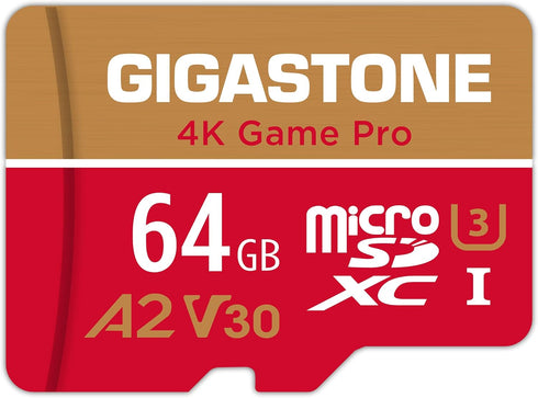Gigastone For Switch 1 Only 64GB Micro SD Card, 4K Game Pro, MicroSDXC