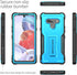 ExoGuard Rubber Shockproof Case for LG Stylo 6, Built-in Kickstand (Blue)
