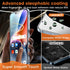 iPhone 14 Privacy Screen Protector 3+3 Pack, 9H Hardness Anti-Spy Tempered Glass & Camera Lens Protectors, Bubble-Free.