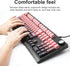Generic 100 Wired RGB Gaming Membrance Keyboard. Percent Mini Creamy LED Computer Keyboard .Small Ergonomic Clicky