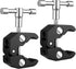SLOW DOLPHIN Photography Super Clamp with 1/4'' and 3/8'' Thread Clip for DSLR, Lights, Umbrellas, 2PCS