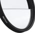 Yunseity 62mm Double Split Diopter Filter, Anti Oil Coating Layer Double Split Diopter Glass Lens Filter, Enhanced Blur