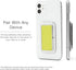 HANDL New York Yellow Glitter HANDLstick Silver Glitter Grip and Stand for Smartphone