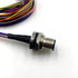 M12 12Pin Male Connector Cable - A Coded Straight Front Mount Cable, 1M Waterproof Male Aviation Socket