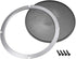 uxcell 10" Speaker Grill Mesh Decorative Circle, Woofer Guard Protector Cover, Silver
