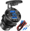 Upgraded 4 Port 12V USB Outlet Aluminum Charger, 78W Dual PD & QC Multiple USB Port for Car, Waterproof for Marine Boat