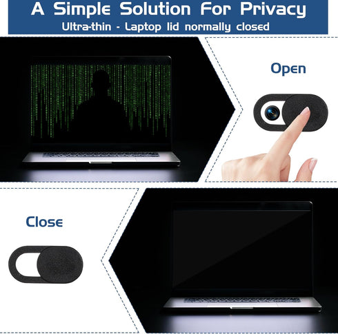 JJUNW 50 0.023 Inch Pcs Webcam Cover Slide, Ultra-Thin Universal Laptop Camera Cover Slide Webcam Cover for Laptop