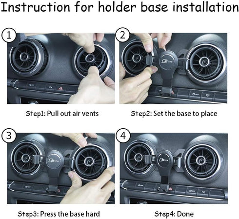 Car Phone Holder for Audi A3 S3 RS3 2014-2020, Mobile Cell Phone Mount, Navigation Bracket, Auto Accessories