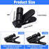 Matwsec 6 2 Headset 0.5-3mm 2-4mm Headset Pcs Headphone Wire Clips, Size Black Cable Clips, Headphone Cord Clips, Small