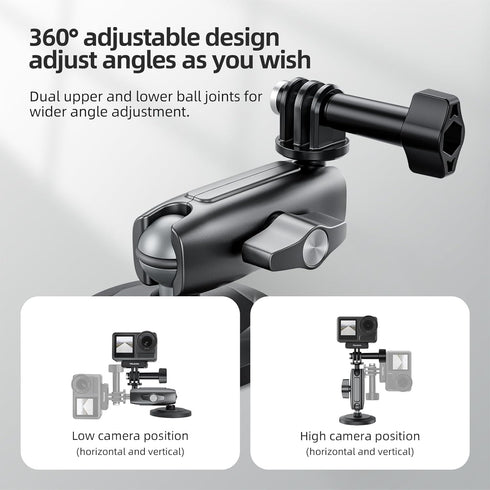 TELESIN Magnetic Mount Magnet Metal Accessories for Action Camera, 360 Quick Release Car Holder for GoPro Max Hero 12