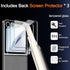 Ferilinso (3 Pack) Screen Protector for Samsung Galaxy Z Flip 6, Inside Anti-Spy Film + 3 Pack Back Tempered Glass +