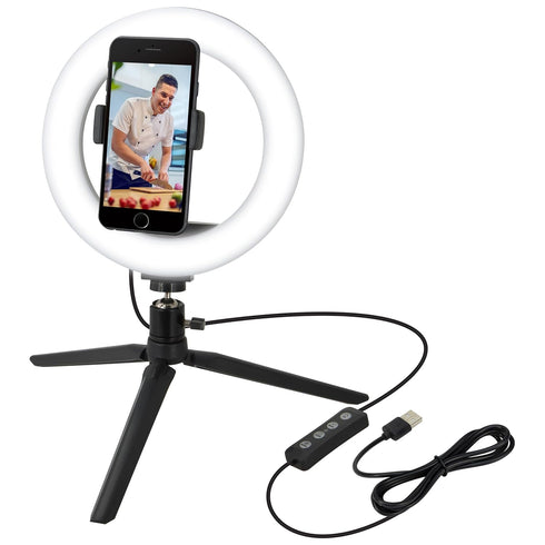 GPX TPDL801B Tripod with Light Ring