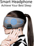 SKEYEOL Wireless Sleep Mask: Adjustable, Washable Headphones with Built-in Speakers & Microphone for Travel & Sleep -