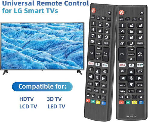Gvirtue Universal Replacement Remote Control for All LG TV Models, Compatible with LED OLED LCD UHD