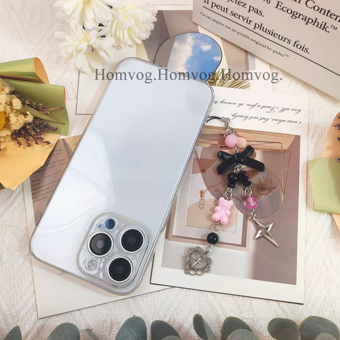 cioatu 1-4PCS Y2K Y2K Cute Phone Charms Aesthetic Cell Phone Charms Strap Strawberry Butterfly Star PhoneCharm