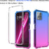 Ailiber for Revvl 6 5G Pro Phone Case, TMobile Revvl 6X Pro 5G Case with Screen Protector, Dual Layer Protection, Shock-Absorbing Corners TPU Bumper, Heavy Duty Cover for Revvl 6X Pro 5G-Blue Pink