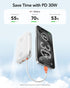 Power Bank 20000mAh 30W Fast Charging Portable Charger with Built-in Cables & LED Display for iPhone, Samsung