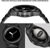 MioHHR Compatible for Google Pixel Watch 3 41mm / Pixel Watch 2, Stainless Steel Case with Wristband Strap, Black