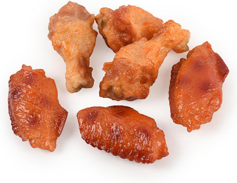 Hanycon 6pcs Artificial Chicken Leg Fake Chicken Wing Lifelike Fake Fried Food for