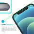 Tech Armor Ballistic Glass Screen Protector for iPhone 12 & 12 Pro, 3 Pack Tempered Glass, Case Friendly