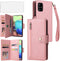 Asuwish Samsung Galaxy A71 5G Phone Case, Wallet Cover with Tempered Glass Screen Protector, Leather Flip Credit Card