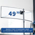 VIVO 75mm 100mm 49 inch 1.4 inch MOUNT-POLE49U Steel Ultrawide Monitor Bracket Pole Mount with Removable and VESA