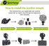 S501 Dash Cam Suction Mount Holder (5th Gen) for CHORTAU, OldShark, NIUTA, Boogiio, ORSKEY, Abask & More