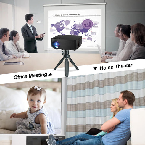 Mini Desktop Tripod Stand with 6.3 inch Universal 1/4 Screw Ballhead for Projectors, DSLR, Webcams, Smartphones