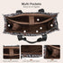 15.6 inch Laptop Tote Bag for Women Work Canvas Shoulder Bags Computer Messenger Purse Teacher Handbag Office Briefcase