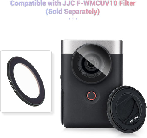 Kiorafoto V10 Lens Cap, Camera Cover Protector for Canon PowerShot V10 Vlog, Rotating Anti-Scratch Dustproof Accessory