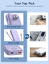 Portable Charger 12000mAh with Built-in Cable and AC Wall Plug, 22.5W Super Fast Charging for iPhone, Samsung, Tablets