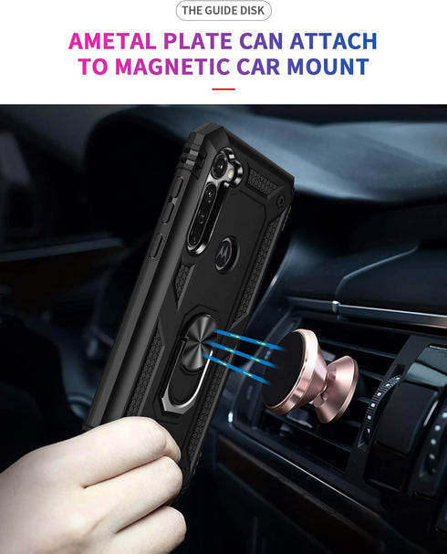 Androgate Moto G Stylus/Pro Case, Tempered Glass Screen Protectors, Shockproof Cover, Black