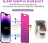 iPhone 15 Pro Max Privacy Screen Protector - 2 PCS Gradient Tempered Glass, 6.7" Anti-Spy, Anti-Blue Light, HD Clear,