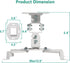 WALI Projector Ceiling Mount, Universal Low Profile with Retractable Arms and Multiple Adjustment Function (PM-002-W),
