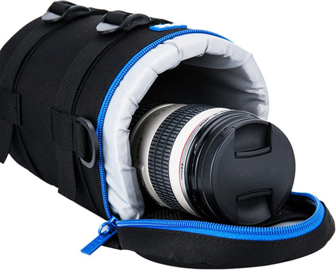 JJC Anti-Shake Camera Lens Pouch Bag Case for Nikon & Canon Lenses, Size Below 4.45 x 8.46