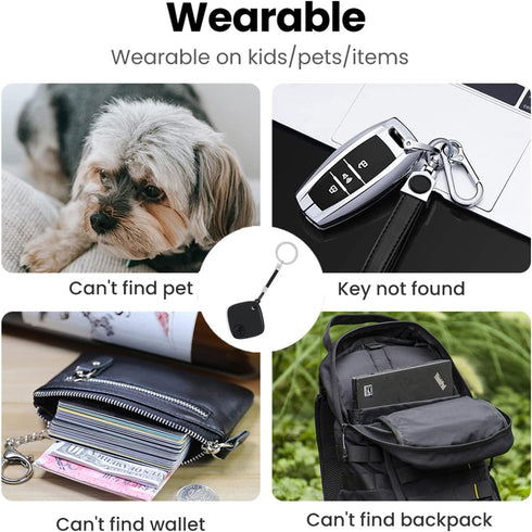 Bluetooth Tracker and Item Locator, Key Finder Smart Tag Item Finder Works with Apple Find My (only iOS Compatible), 1