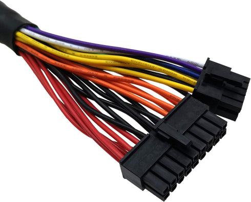 COMeap 24 Pin ATX Cable for Corsair AX Series and Seasonic PSUs, 18 Pin + 10 Pin to 24 Pin ATX PSU Power Adapter