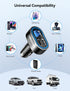 TECKNET USB Car Charger 54W 4-Port Adapter QC 3.0 Port for Fast Charging Compatible with iPhone 15 and Galaxy S23