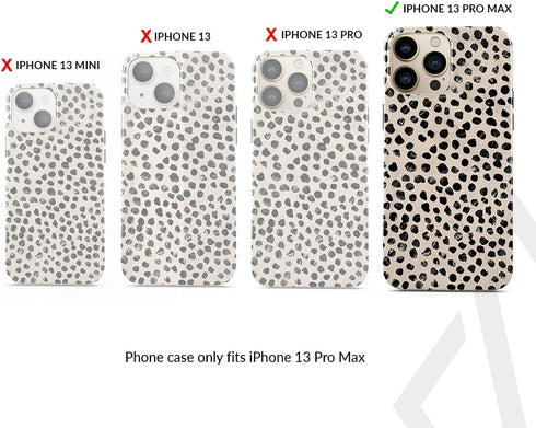 BURGA Phone Case for iPhone 13 Pro Max, Cute Trendy Aesthetic Pattern Hard Shell Protection for Women and Men