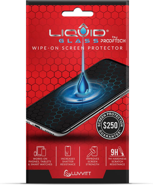 LIQUID GLASS Screen Protector with $250 Protection Coverage, Scratch and Shatter Resistant Nano Technology for All