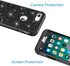 Hython Heavy Duty Full-Body Defender Case for iPhone 7 and 8, Bling Glitter Sparkle Hard Shell Hybrid - Black